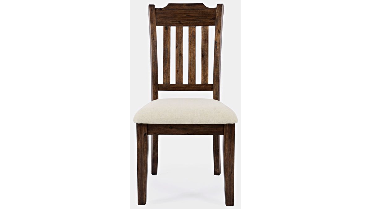 Jofran Bakersfield Slatback Dining Chair in Rich Dark Brown (Set of 2) - Holmwood's Furniture & Design Center (Somersworth, NH)