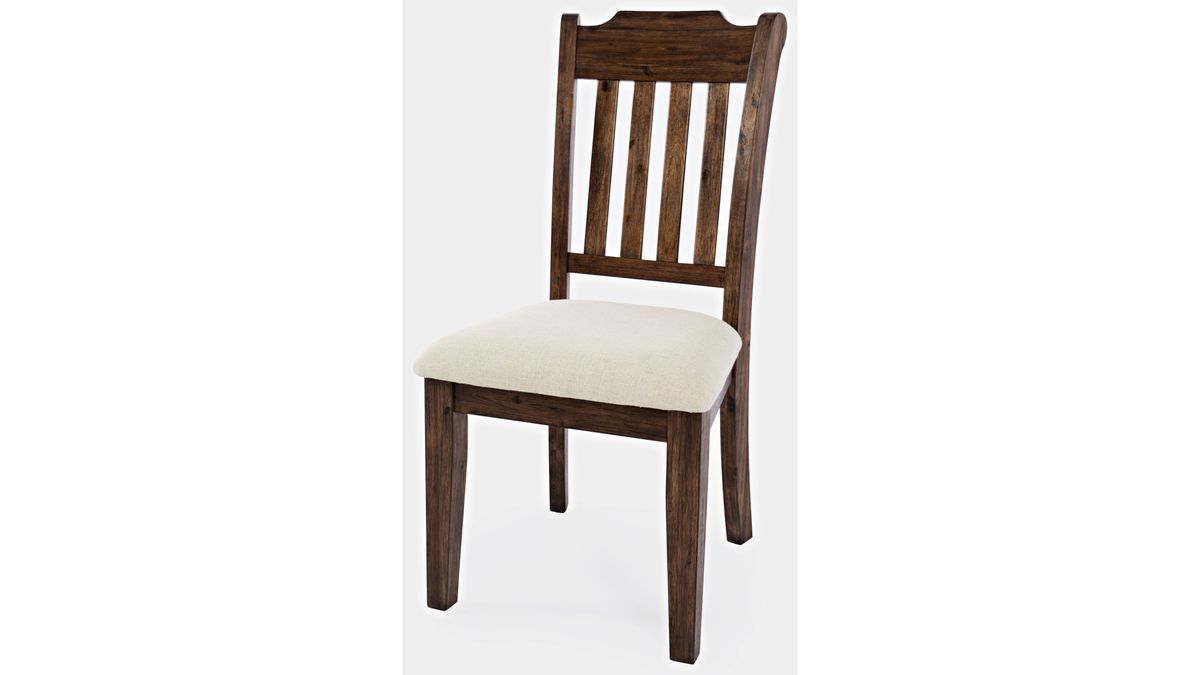 Jofran Bakersfield Slatback Dining Chair in Rich Dark Brown (Set of 2) - Holmwood's Furniture & Design Center (Somersworth, NH)
