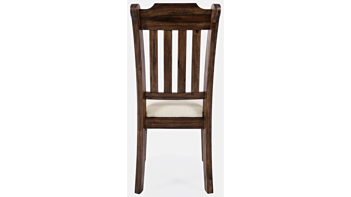 Jofran Bakersfield Slatback Dining Chair in Rich Dark Brown (Set of 2) - Holmwood's Furniture & Design Center (Somersworth, NH)