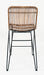 Jofran Weaver Hairpin Modern Global Rattan Counter Barstool (Set of 2) in Rattan Brown - Holmwood's Furniture & Design Center (Somersworth, NH)