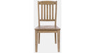 Jofran Carlyle Crossing Slatback Chair in Rustic Distressed Pine (Set of 2) - Holmwood's Furniture & Design Center (Somersworth, NH)