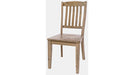 Jofran Carlyle Crossing Slatback Chair in Rustic Distressed Pine (Set of 2) - Holmwood's Furniture & Design Center (Somersworth, NH)