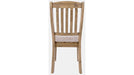 Jofran Carlyle Crossing Slatback Chair in Rustic Distressed Pine (Set of 2) - Holmwood's Furniture & Design Center (Somersworth, NH)