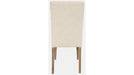 Jofran Carlyle Crossing Upholstered Chair in Cream/Rustic Distressed Pine (Set of 2) - Holmwood's Furniture & Design Center (Somersworth, NH)