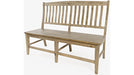 Jofran Carlyle Crossing Slatback Dining Bench in Rustic Distressed Pine - Holmwood's Furniture & Design Center (Somersworth, NH)