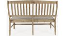 Jofran Carlyle Crossing Slatback Dining Bench in Rustic Distressed Pine - Holmwood's Furniture & Design Center (Somersworth, NH)