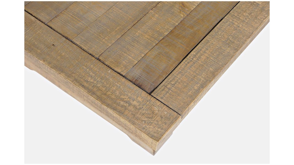 Jofran Carlyle Crossing Dining Table in Rustic Distressed Pine - Holmwood's Furniture & Design Center (Somersworth, NH)