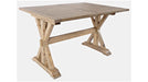 Jofran Carlyle Crossing Counter Dining Table in Rustic Distressed Pine - Holmwood's Furniture & Design Center (Somersworth, NH)