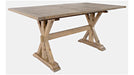 Jofran Carlyle Crossing Counter Dining Table in Rustic Distressed Pine - Holmwood's Furniture & Design Center (Somersworth, NH)