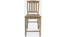 Jofran Carlyle Crossing Slatback Stool in Rustic Distressed Pine (Set of 2) - Holmwood's Furniture & Design Center (Somersworth, NH)