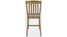 Jofran Carlyle Crossing Slatback Stool in Rustic Distressed Pine (Set of 2) - Holmwood's Furniture & Design Center (Somersworth, NH)