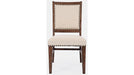 Jofran Fairview Dining Side Chair in Dark Oak/Cream (Set of 2) - Holmwood's Furniture & Design Center (Somersworth, NH)