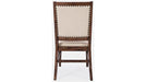 Jofran Fairview Dining Side Chair in Dark Oak/Cream (Set of 2) - Holmwood's Furniture & Design Center (Somersworth, NH)