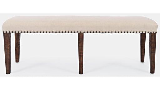 Jofran Fairview Backless Dining Bench in Dark Oak/Cream - Holmwood's Furniture & Design Center (Somersworth, NH)
