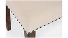 Jofran Fairview Backless Dining Bench in Dark Oak/Cream - Holmwood's Furniture & Design Center (Somersworth, NH)
