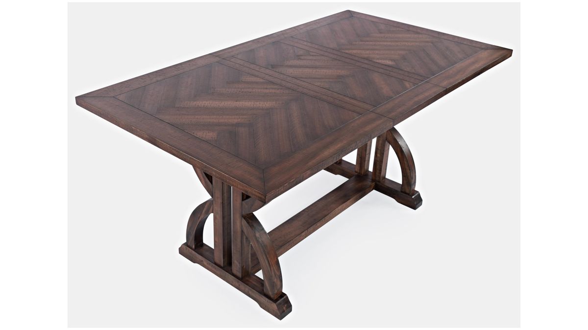 Jofran Fairview Counter Height Dining Table in Dark Oak - Holmwood's Furniture & Design Center (Somersworth, NH)