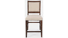 Jofran Fairview Counter Stool in Dark Oak/Cream (Set of 2) - Holmwood's Furniture & Design Center (Somersworth, NH)