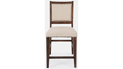 Jofran Fairview Counter Stool in Dark Oak/Cream (Set of 2) - Holmwood's Furniture & Design Center (Somersworth, NH)