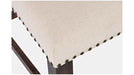 Jofran Fairview Counter Stool in Dark Oak/Cream (Set of 2) - Holmwood's Furniture & Design Center (Somersworth, NH)