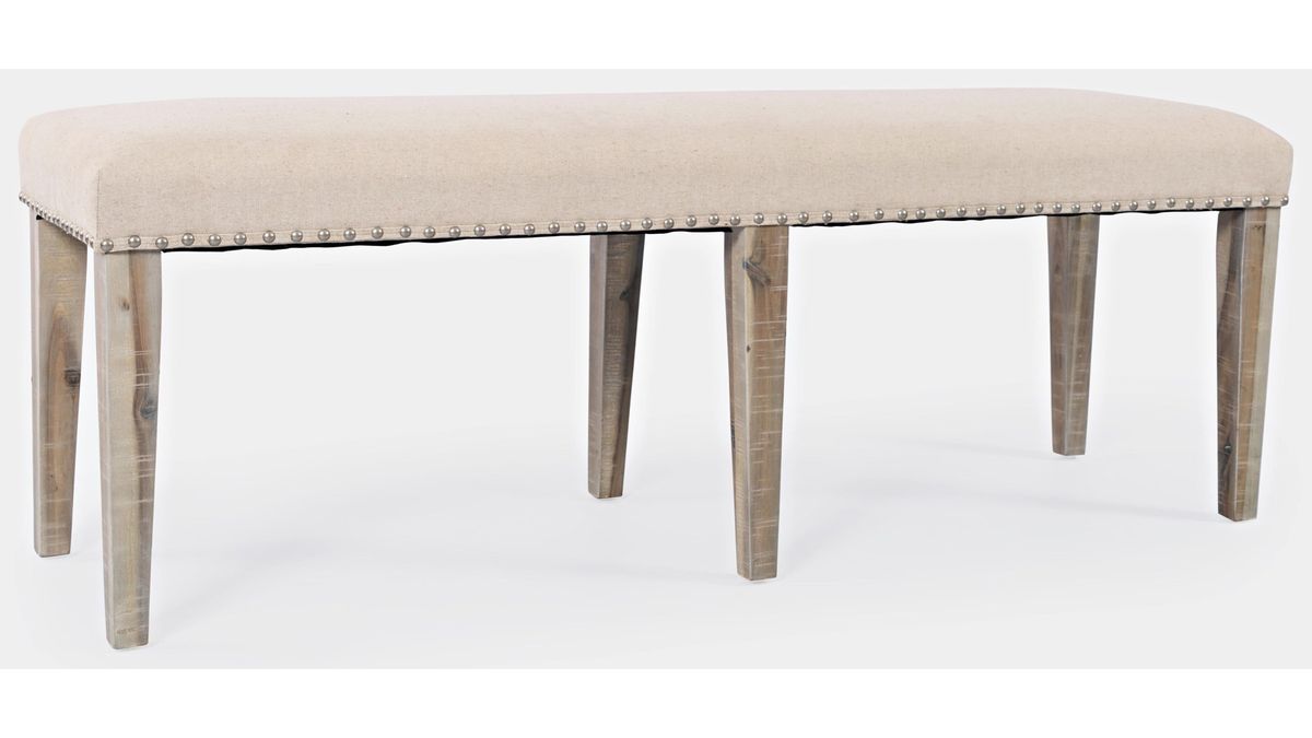 Jofran Fairview Backless Dining Bench in Ash/Cream - Holmwood's Furniture & Design Center (Somersworth, NH)