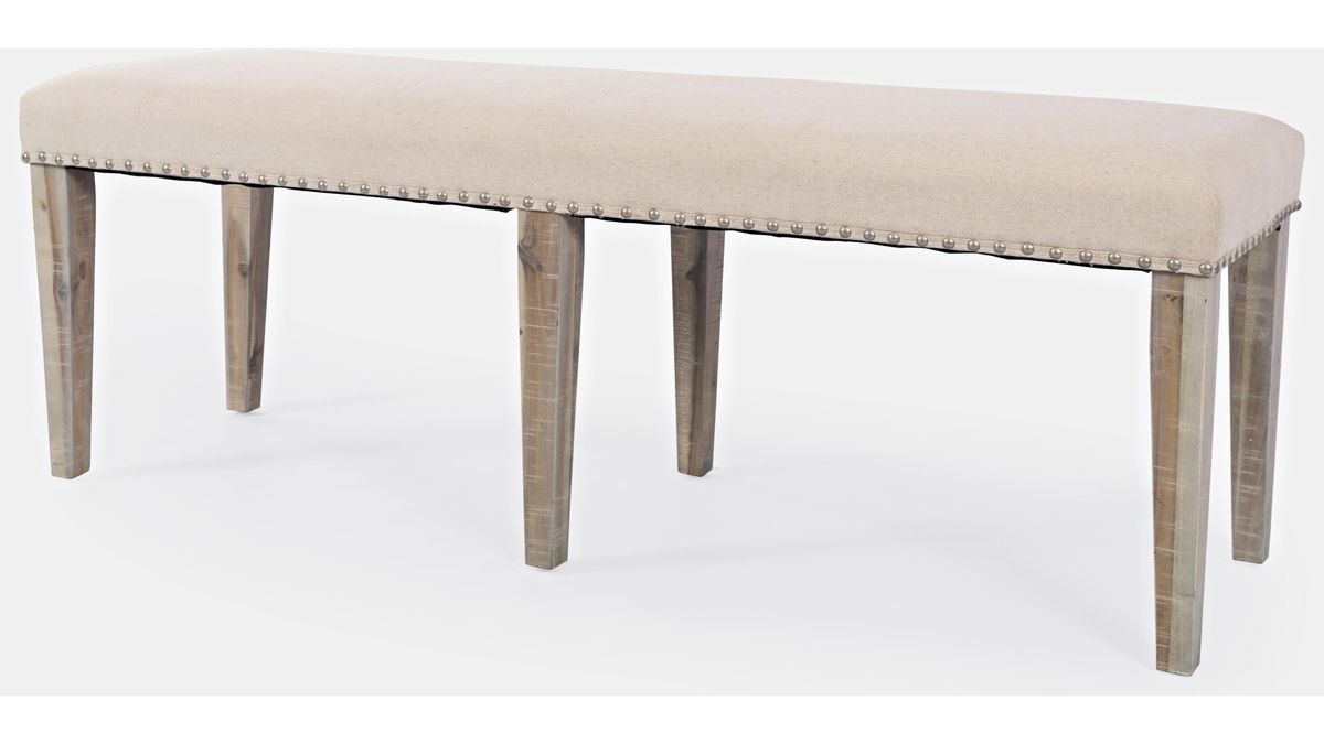 Jofran Fairview Backless Dining Bench in Ash/Cream - Holmwood's Furniture & Design Center (Somersworth, NH)