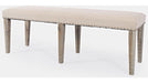 Jofran Fairview Backless Dining Bench in Ash/Cream - Holmwood's Furniture & Design Center (Somersworth, NH)