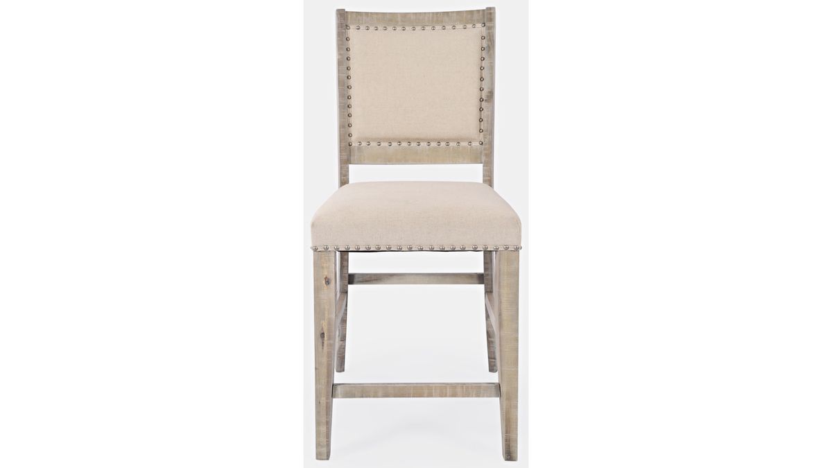 Jofran Fairview Counter Stool in Ash/Cream (Set of 2) - Holmwood's Furniture & Design Center (Somersworth, NH)