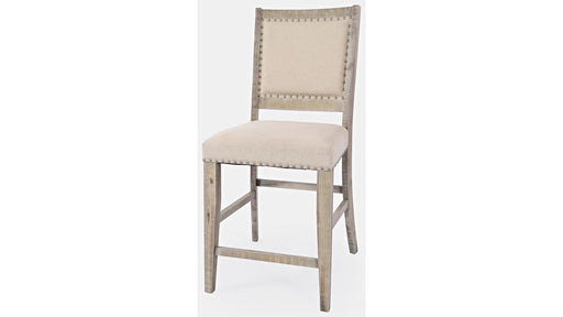 Jofran Fairview Counter Stool in Ash/Cream (Set of 2) - Holmwood's Furniture & Design Center (Somersworth, NH)