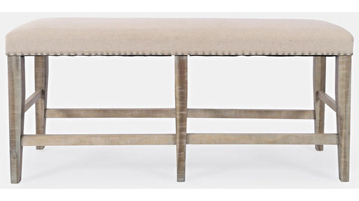 Jofran Fairview Backless Counter Bench in Ash/Cream image