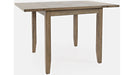 Jofran Prescott Park Dropleaf Tile Top Table in Weathered Oak - Holmwood's Furniture & Design Center (Somersworth, NH)