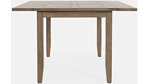 Jofran Prescott Park Dropleaf Tile Top Table in Weathered Oak - Holmwood's Furniture & Design Center (Somersworth, NH)