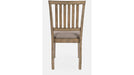 Jofran Prescott Park Slatback Chair in Taupe/Weathered Oak (Set of 2) - Holmwood's Furniture & Design Center (Somersworth, NH)