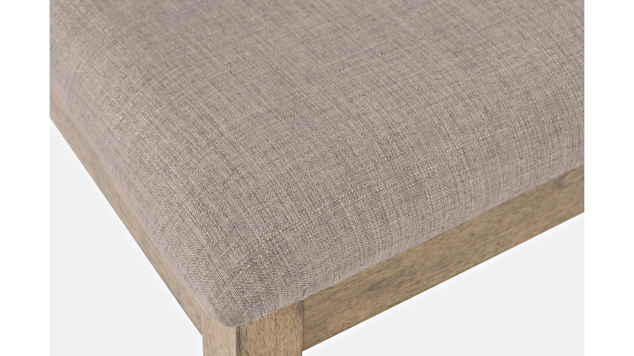 Jofran Prescott Park Slatback Chair in Taupe/Weathered Oak (Set of 2) - Holmwood's Furniture & Design Center (Somersworth, NH)