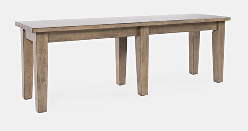 Jofran Prescott Park Dining Bench in Weathered Oak - Holmwood's Furniture & Design Center (Somersworth, NH)