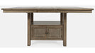 Jofran Prescott Park Extension Storage Dining Table in Weathered OakBKT - Holmwood's Furniture & Design Center (Somersworth, NH)
