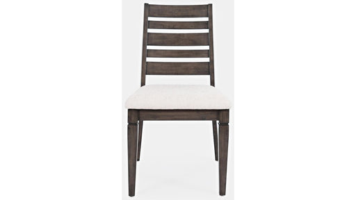 Jofran Lincoln Square Ladderback Chair in Cream/Dark Espresso (Set of 2) - Holmwood's Furniture & Design Center (Somersworth, NH)