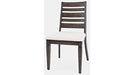 Jofran Lincoln Square Ladderback Chair in Cream/Dark Espresso (Set of 2) - Holmwood's Furniture & Design Center (Somersworth, NH)