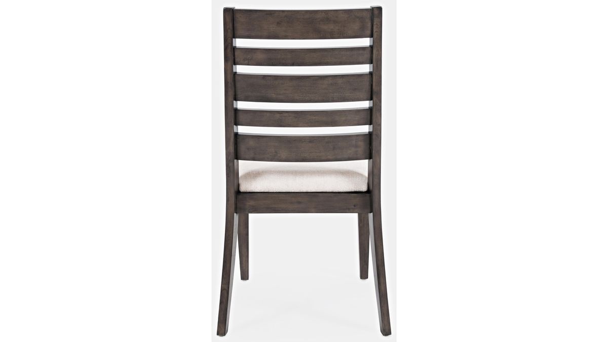 Jofran Lincoln Square Ladderback Chair in Cream/Dark Espresso (Set of 2) - Holmwood's Furniture & Design Center (Somersworth, NH)