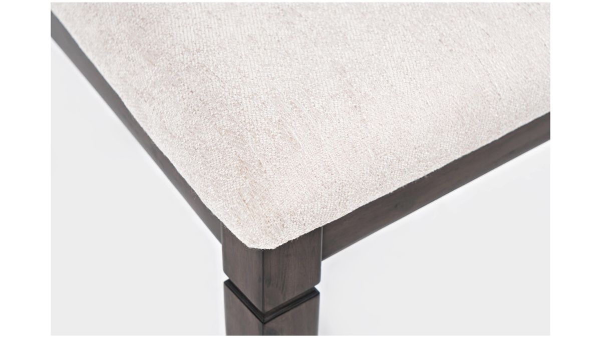 Jofran Lincoln Square Ladderback Chair in Cream/Dark Espresso (Set of 2) - Holmwood's Furniture & Design Center (Somersworth, NH)
