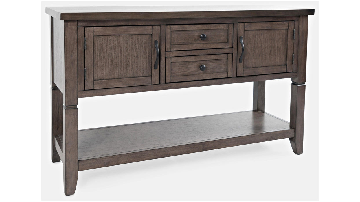 Jofran Lincoln Square 2-Drawer Server in Dark Espresso - Holmwood's Furniture & Design Center (Somersworth, NH)