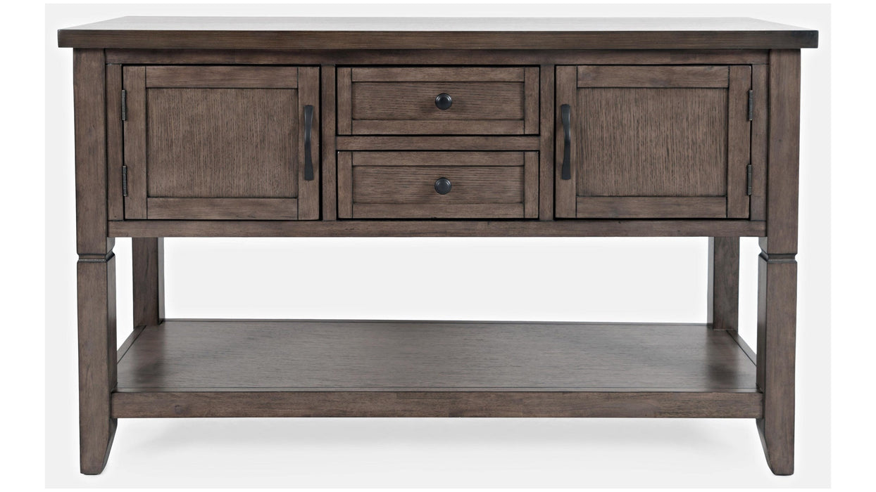 Jofran Lincoln Square 2-Drawer Server in Dark Espresso - Holmwood's Furniture & Design Center (Somersworth, NH)