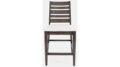 Jofran Lincoln Square Ladderback Stool in Cream/Dark Espresso (Set of 2) - Holmwood's Furniture & Design Center (Somersworth, NH)