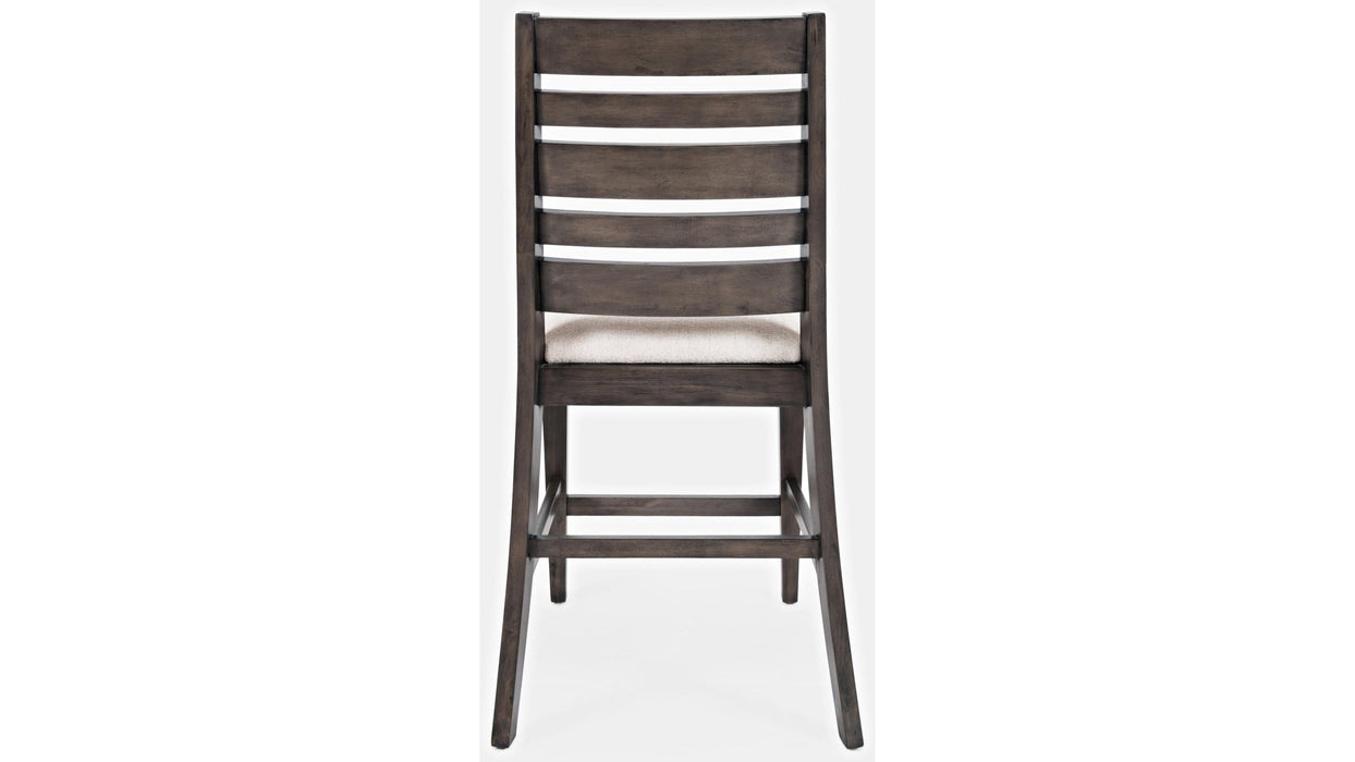 Jofran Lincoln Square Ladderback Stool in Cream/Dark Espresso (Set of 2) - Holmwood's Furniture & Design Center (Somersworth, NH)