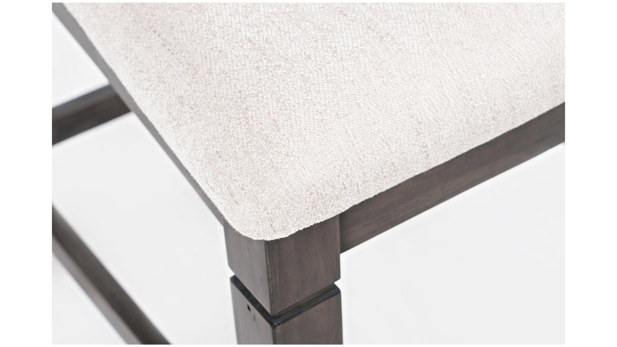 Jofran Lincoln Square Ladderback Stool in Cream/Dark Espresso (Set of 2) - Holmwood's Furniture & Design Center (Somersworth, NH)