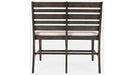 Jofran Lincoln Square Counter Bench in Cream/Dark Espresso - Holmwood's Furniture & Design Center (Somersworth, NH)