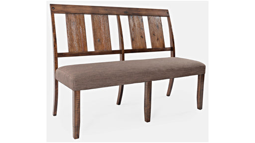 Jofran Mission Viejo Dining Bench in Warm Brown - Holmwood's Furniture & Design Center (Somersworth, NH)