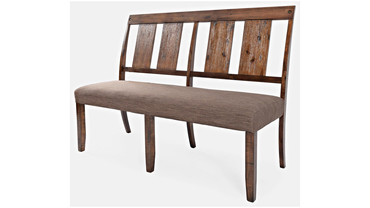 Jofran Mission Viejo Dining Bench in Warm Brown - Holmwood's Furniture & Design Center (Somersworth, NH)