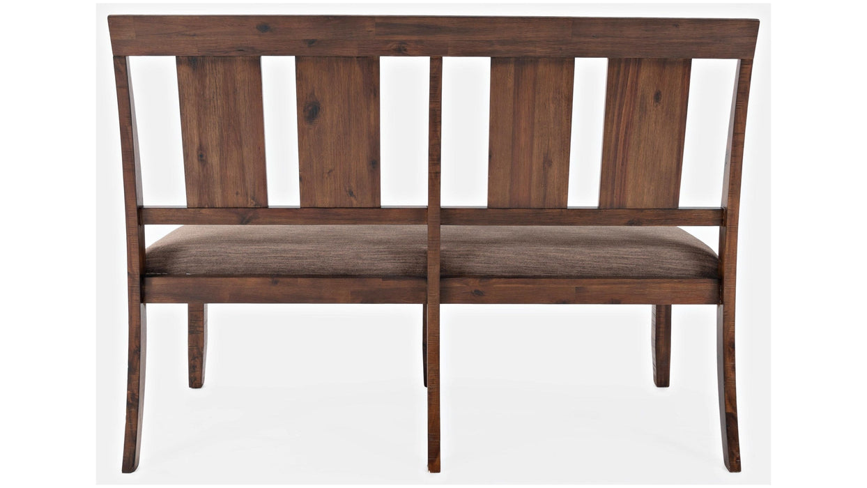 Jofran Mission Viejo Dining Bench in Warm Brown - Holmwood's Furniture & Design Center (Somersworth, NH)