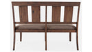 Jofran Mission Viejo Dining Bench in Warm Brown - Holmwood's Furniture & Design Center (Somersworth, NH)
