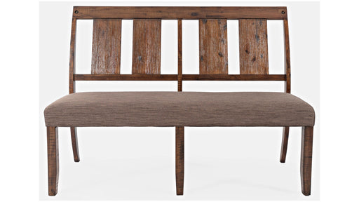 Jofran Mission Viejo Dining Bench in Warm Brown - Holmwood's Furniture & Design Center (Somersworth, NH)